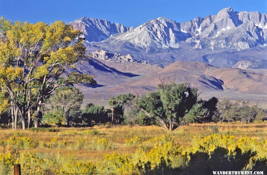 Mt Emerson (left) & Mt Humpreys (right) as Seen from 395