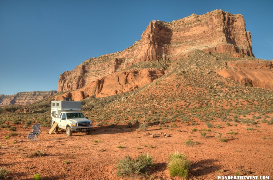 My campsite near 50-Mile Point, sunrise-ish