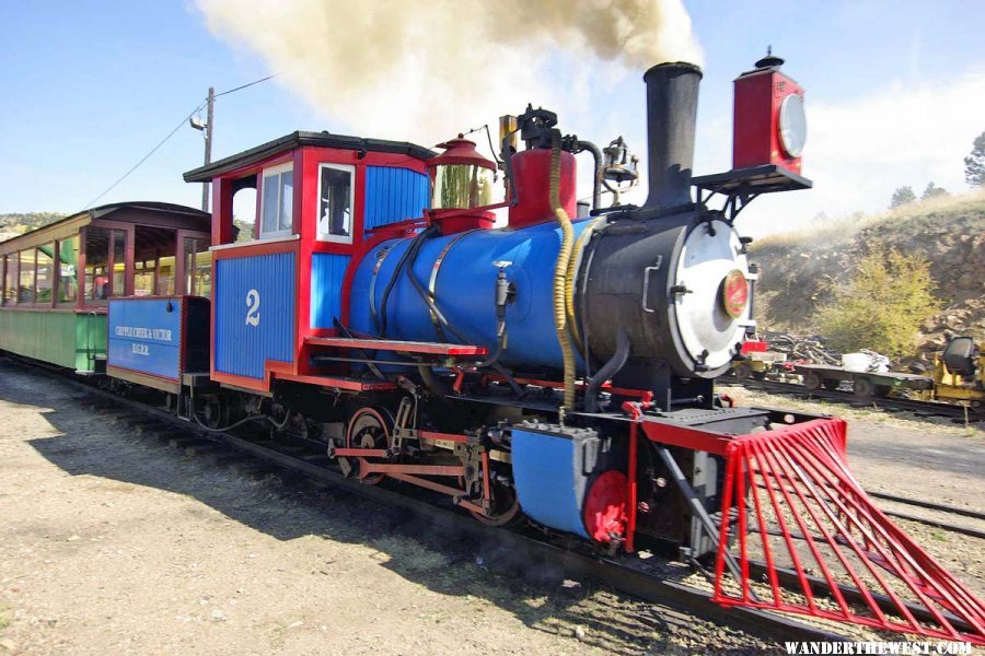 Narrow Gauge Train in Cripple Creek