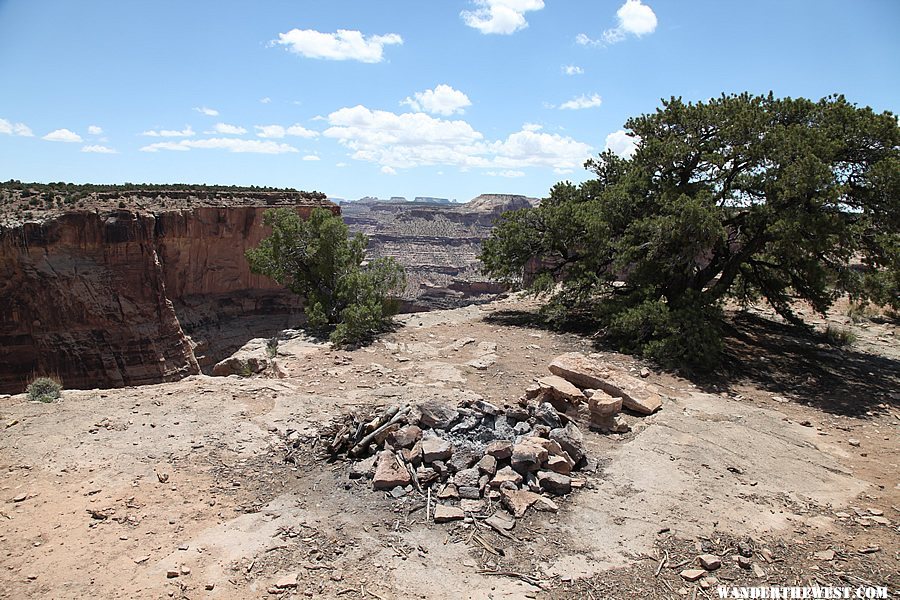 Non-developed BLM campsites at The Wedge