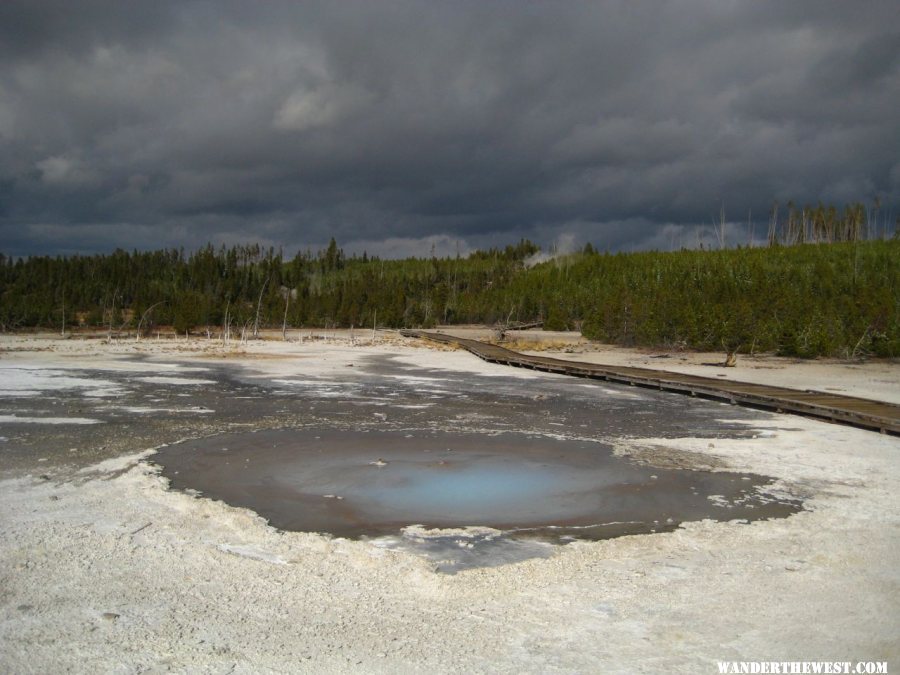 Norris Geyser Basin area