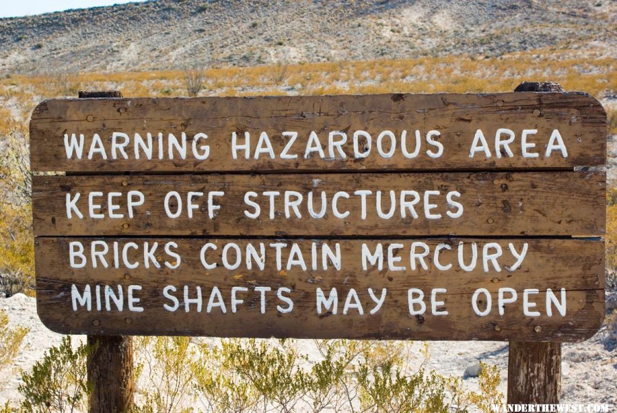 NPS Sign at Mariscal Mine