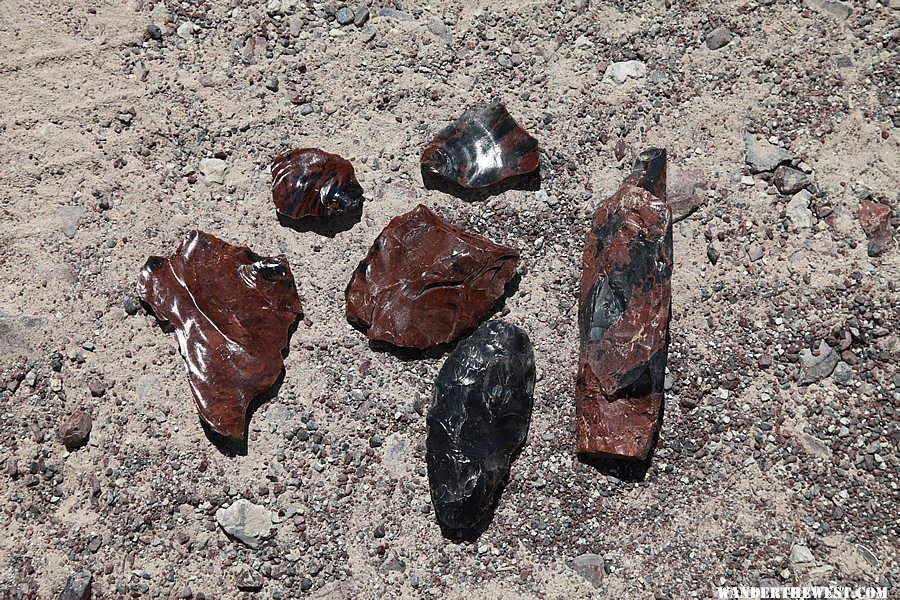 Obsidian Needles Mine - Warner Mountains