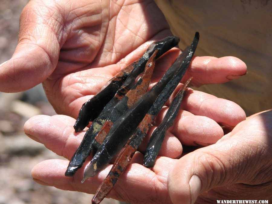 Obsidian needles