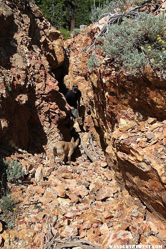 Old mine on the Highgrade route