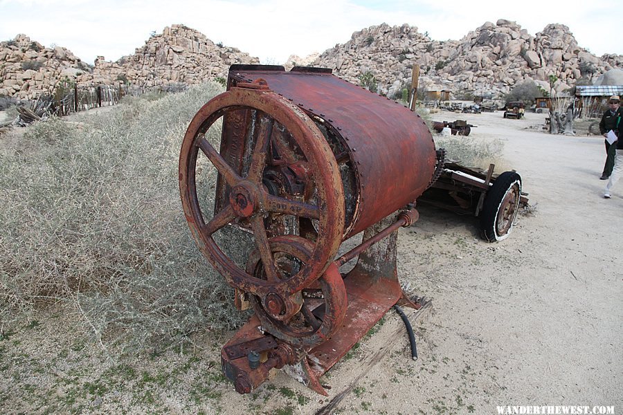 Old mining equipment at Keys Ranch