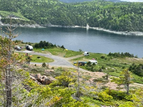 Our campsite in La Scie