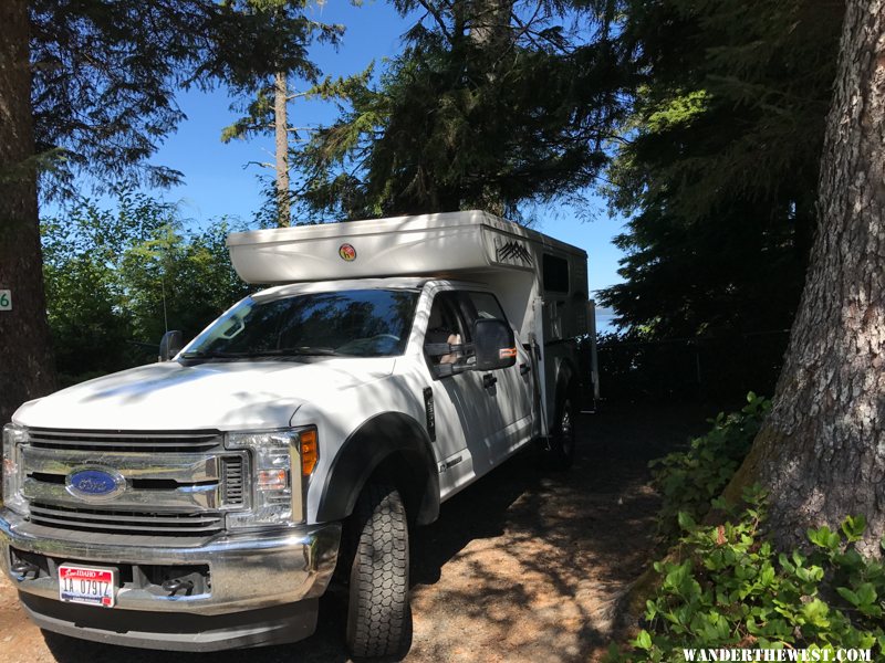 Pacific County Campground, Everest top down