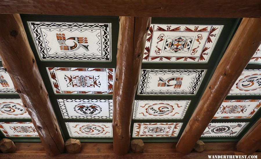 Painted Desert Inn ceiling