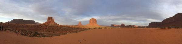 Panorama in Monument Valley