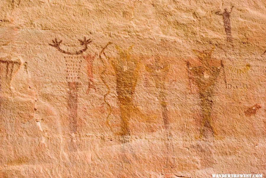 Pictographs in Buckhorn Draw