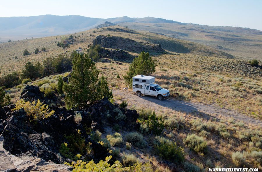 Pine Mountain:  Camp/View-site on southeast flank