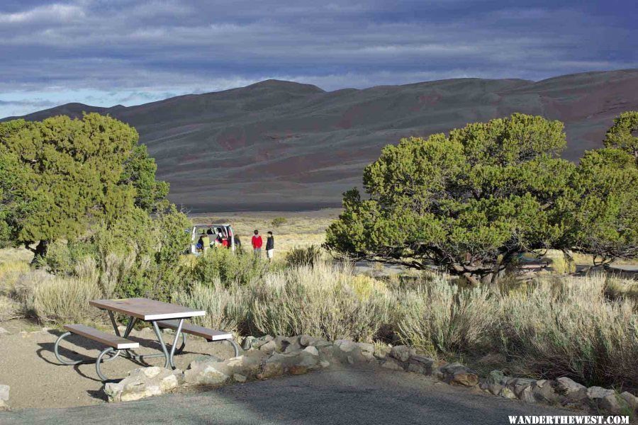 Pinyon Flats Campsites Have Dune Views