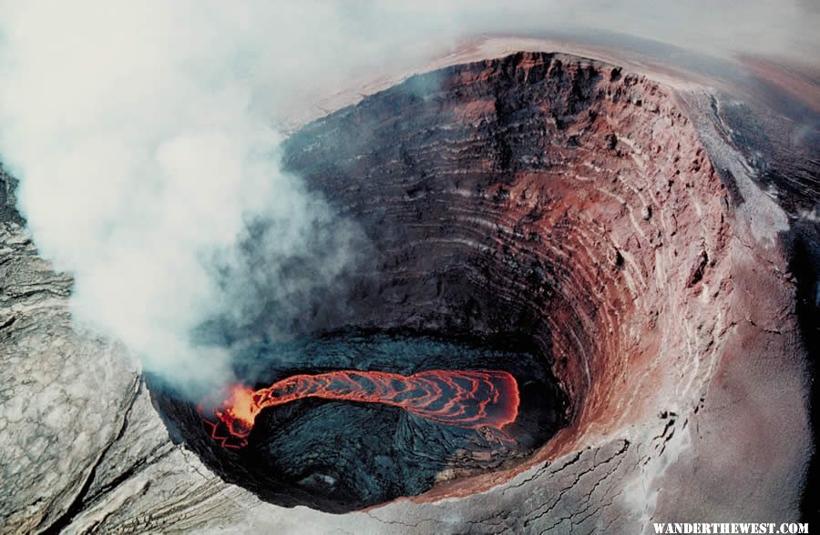 Pu'u 'O'o in 1990