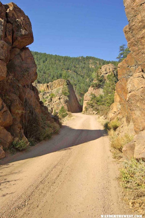 Railroad Cuts and Fills along the Cripple Creek & Florence Railroad