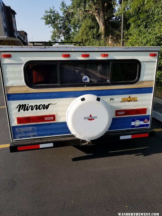 rear shot of custom bumper and rear tire mount