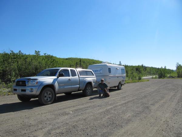 Rest area on road to Dawson City