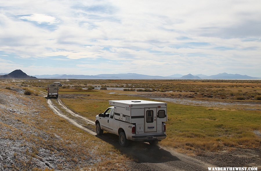 Road from Double Hot Springs to Black Rock Hot Springs