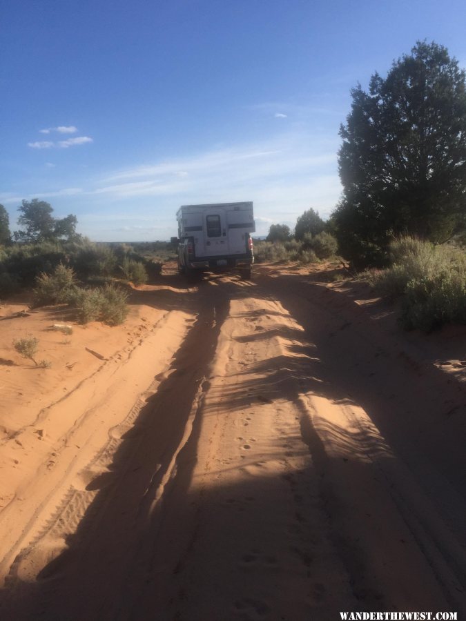 Road from White Pockets