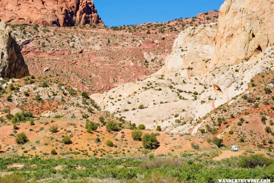 S.Mike Drives to the Burr Trail Switchbacks