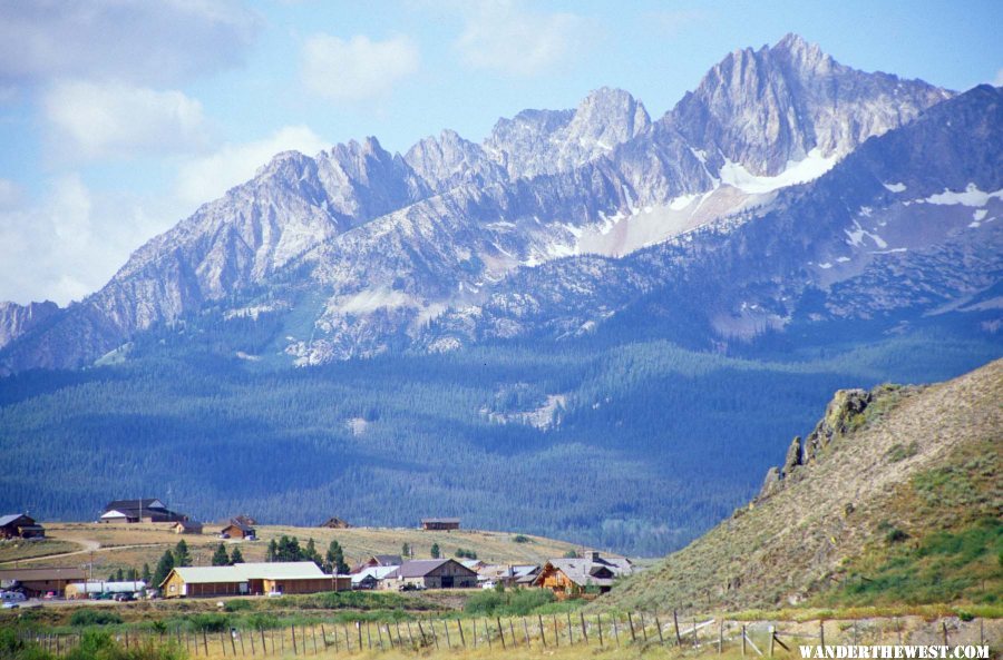 Sawtooth Mountains from Stanley, ID.