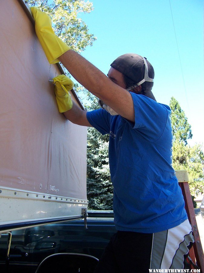 Sealing up the vinyl