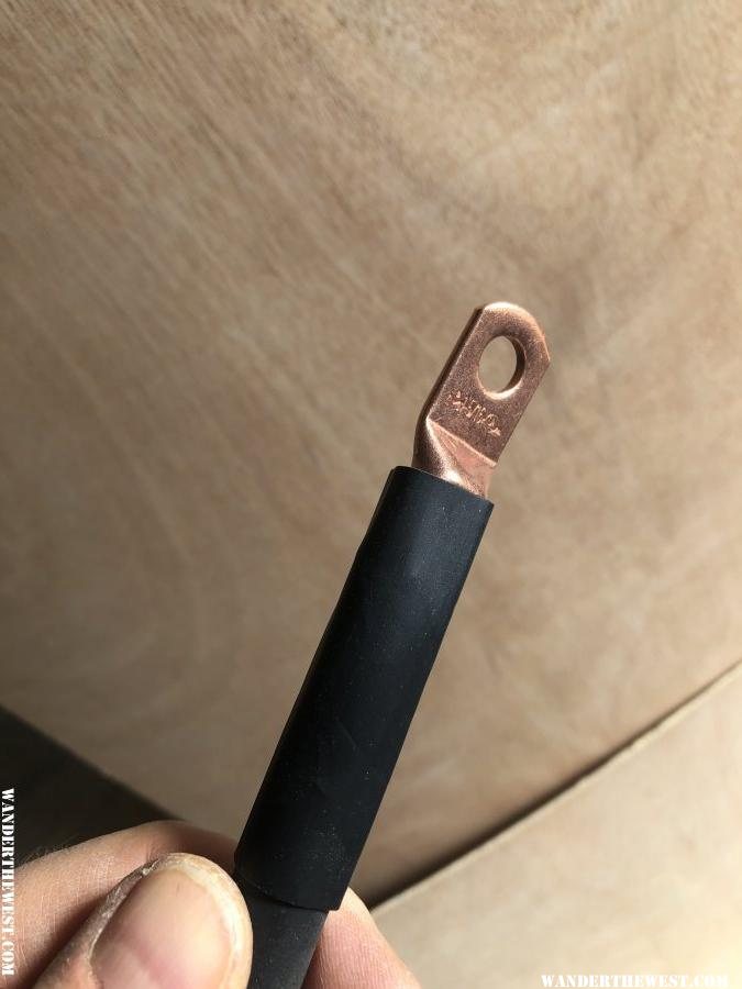 slide the heat shrink in place