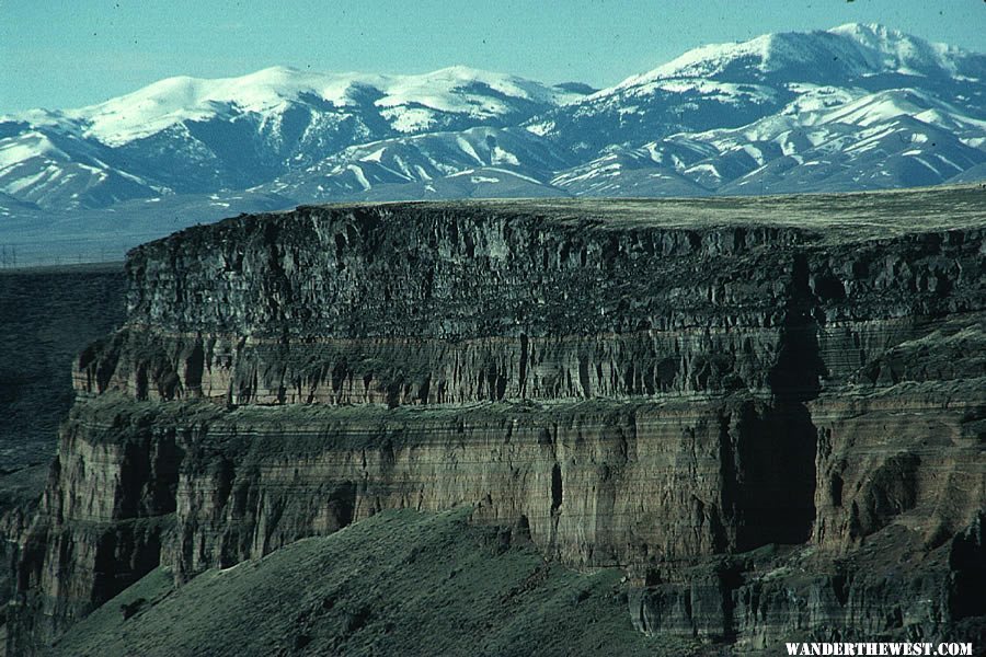 Snake River with Owyhee Mountains in the backdrop