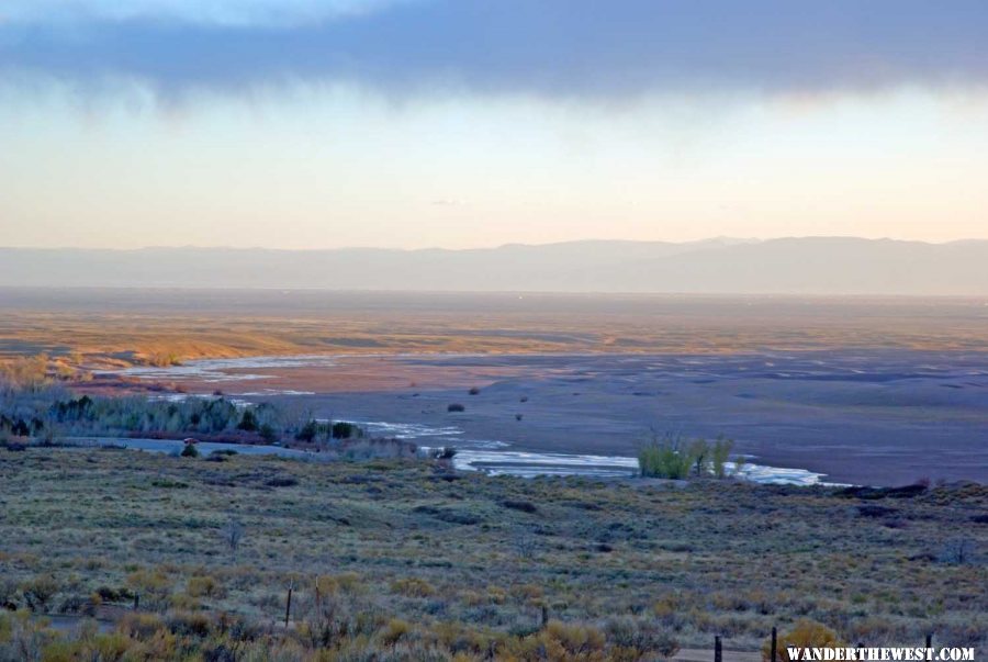 Snow Flurries over Medano Creek