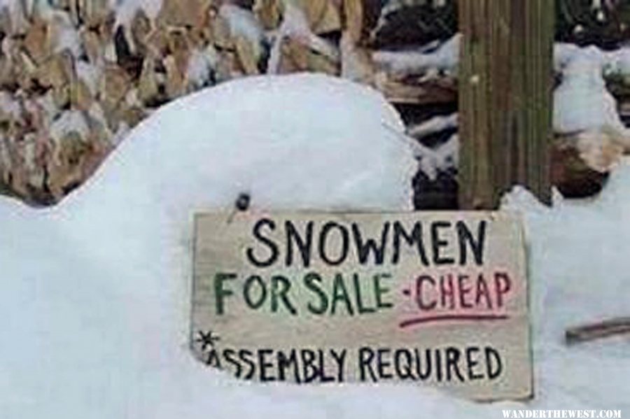 Snow Men For Sale