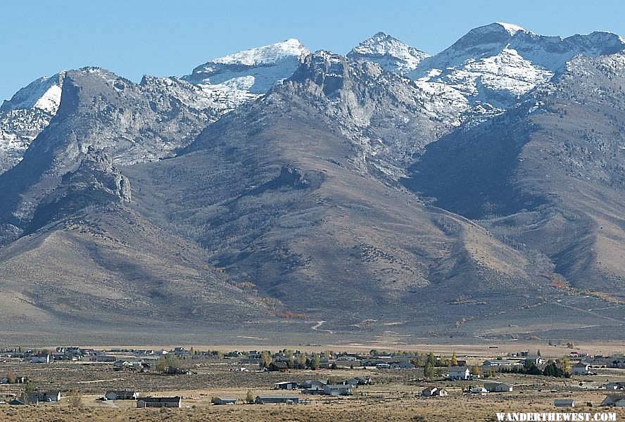 Spring Creek with Ruby Mountains in the background