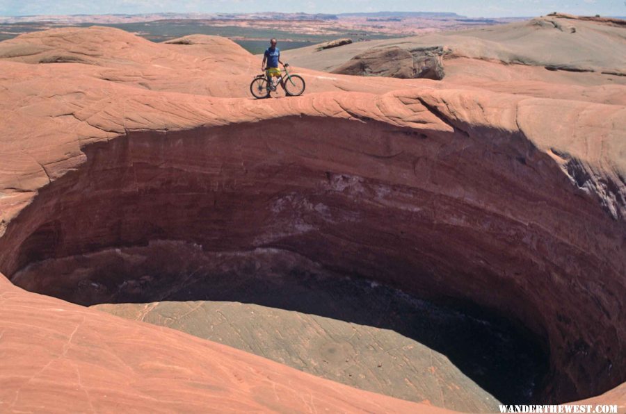 Stew and a Giant Pothole  in the Slickrock