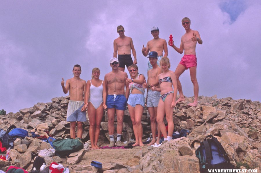 Stew on Top of Mt Elbert--1990