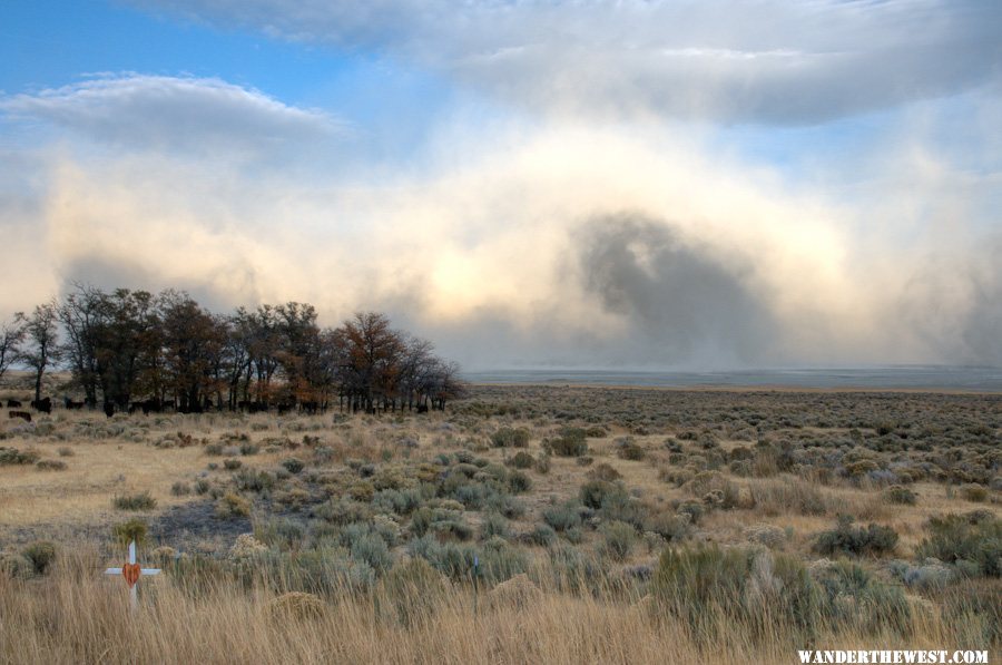 Summer Lake Dust Storm