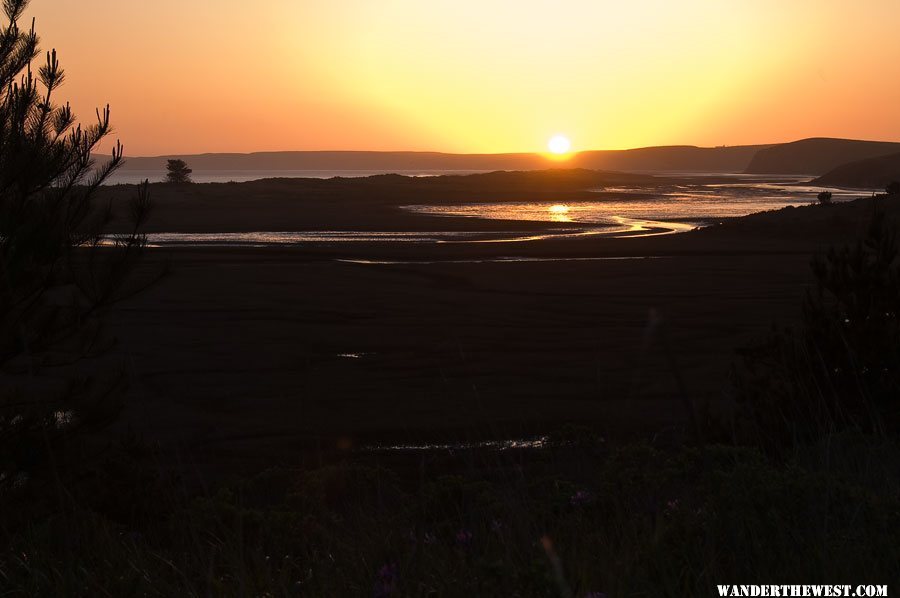 Sunset at Limantour Beach