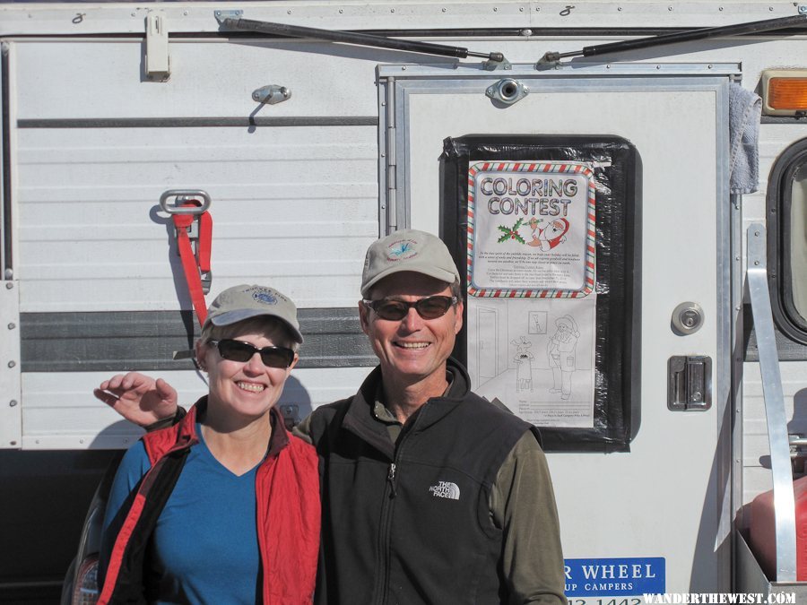 Susan and Andy with seasonal backwindow replacement