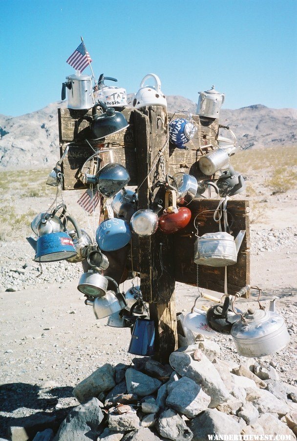 Teakettle Junction on the road to the Racetrack.