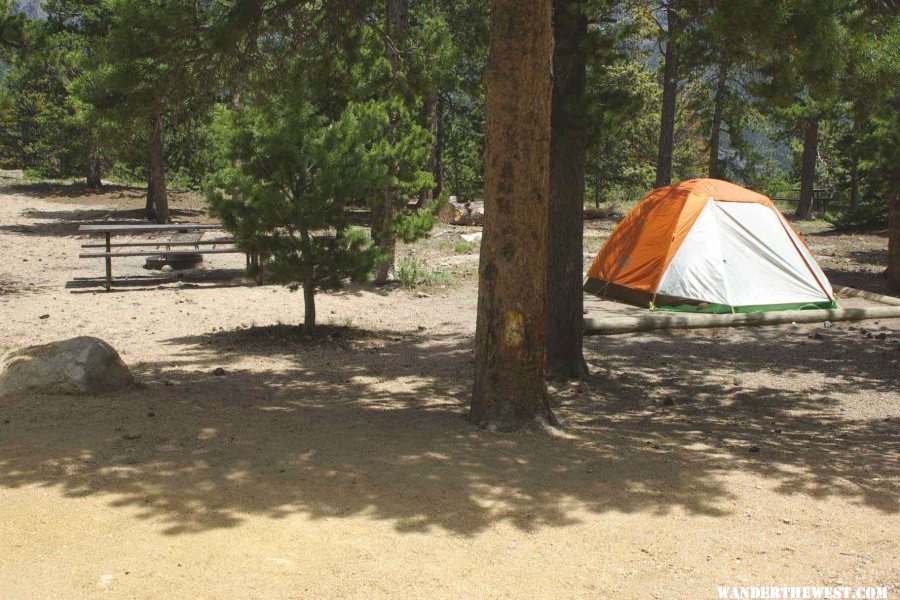 Tents Only in Long's Peak Campground