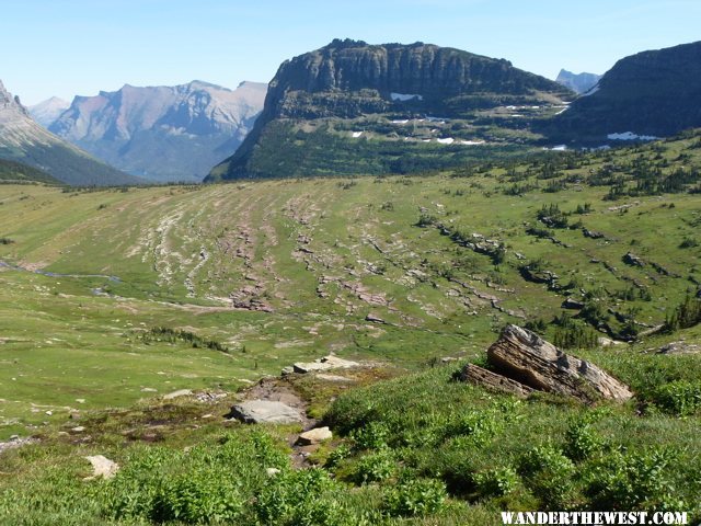 Terraces above the pass