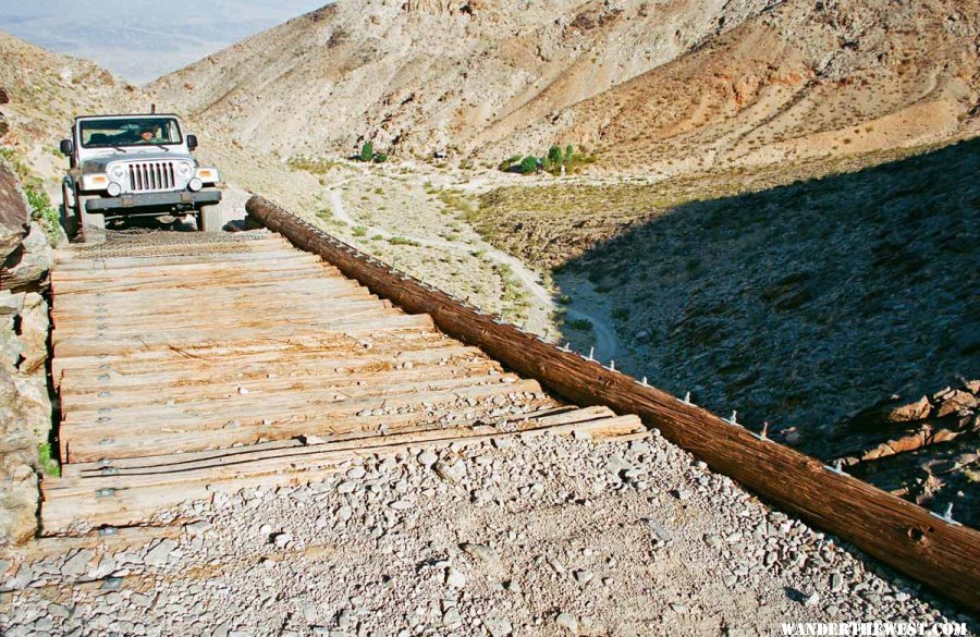 The "3000 lb." Bridge up the South Park Jeep Trail