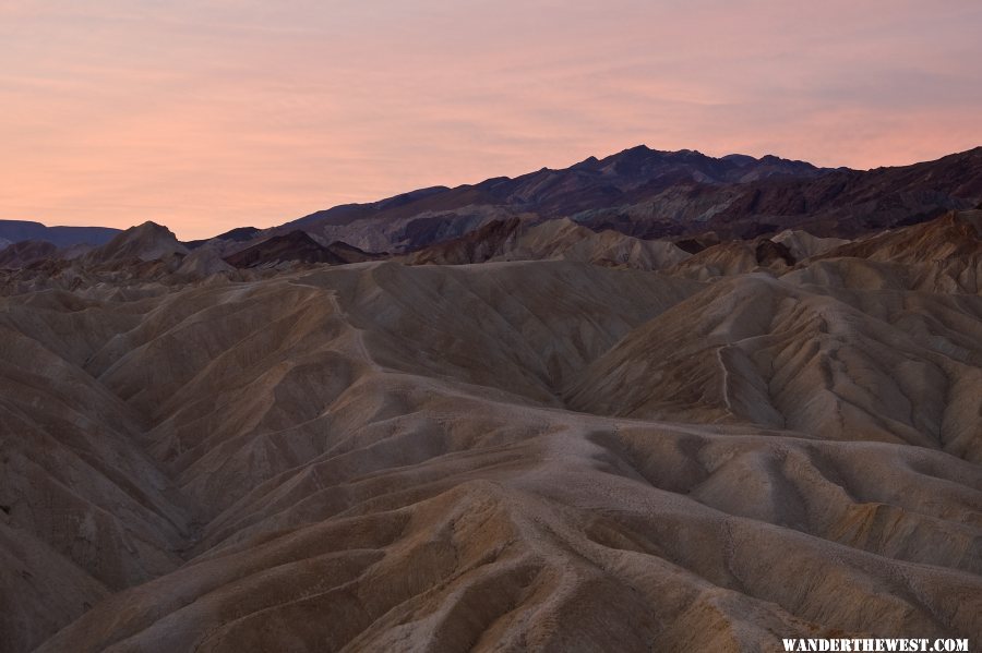 The First Pink of Dawn at Zabriske Point