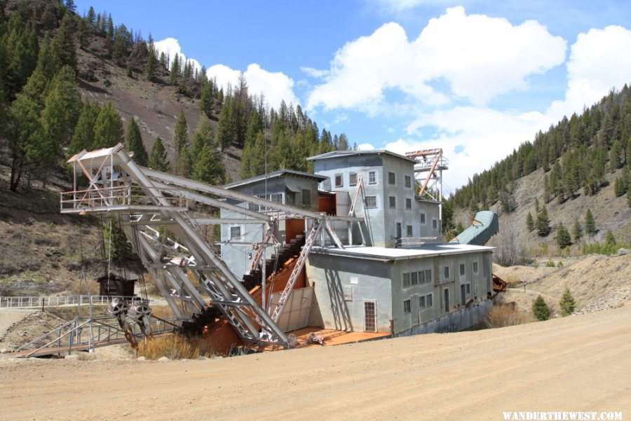 The old gold dredge just outside town