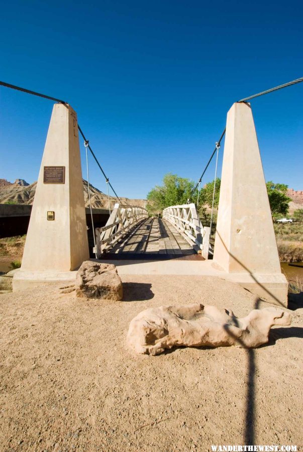 The Swinging Bridge over the San Rafael River