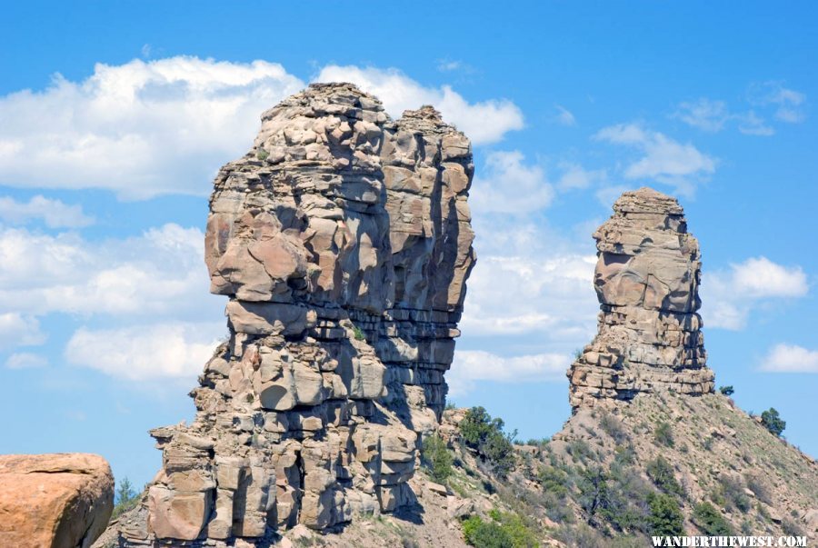 The Twin Peaks of Chimney Rock