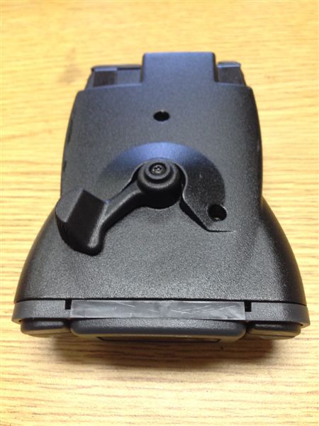 Underside of P3 Controller.  Note manual brake level on bottom.