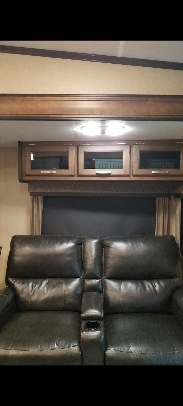 Upgraded overhead recliner light to a dimmable LED light.