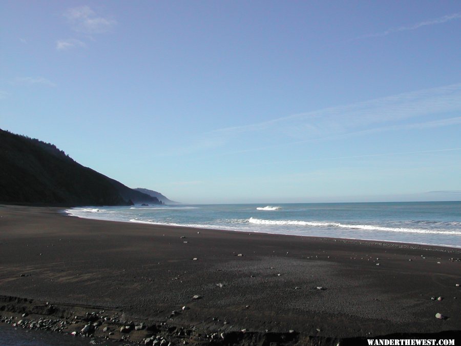 Usal Beach, looking South.