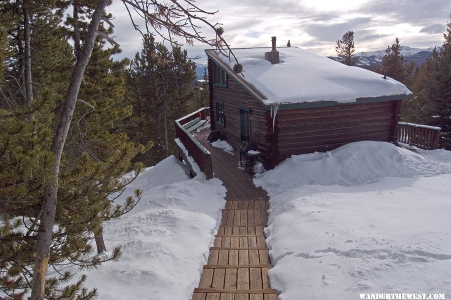 Vance's Cabin from the Outhouse Steps