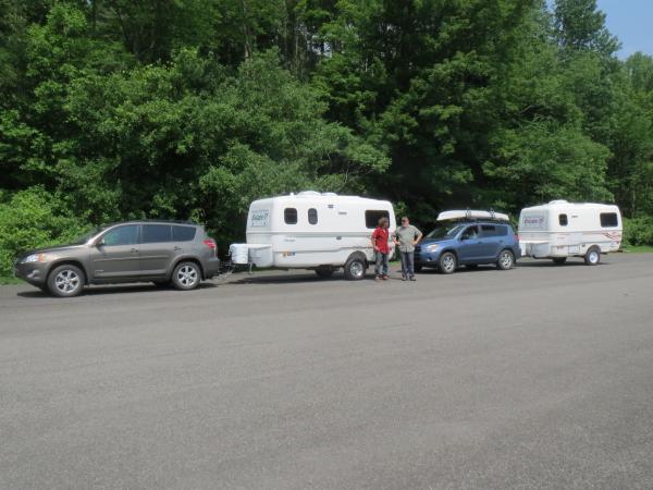 Vermont RAVs and Escapes, 17B and 15A, meet up at Emerald State Park, VT.