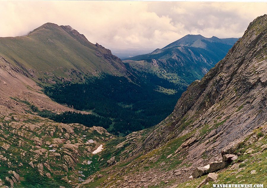 View Down the Upper Sand Creek Drainage